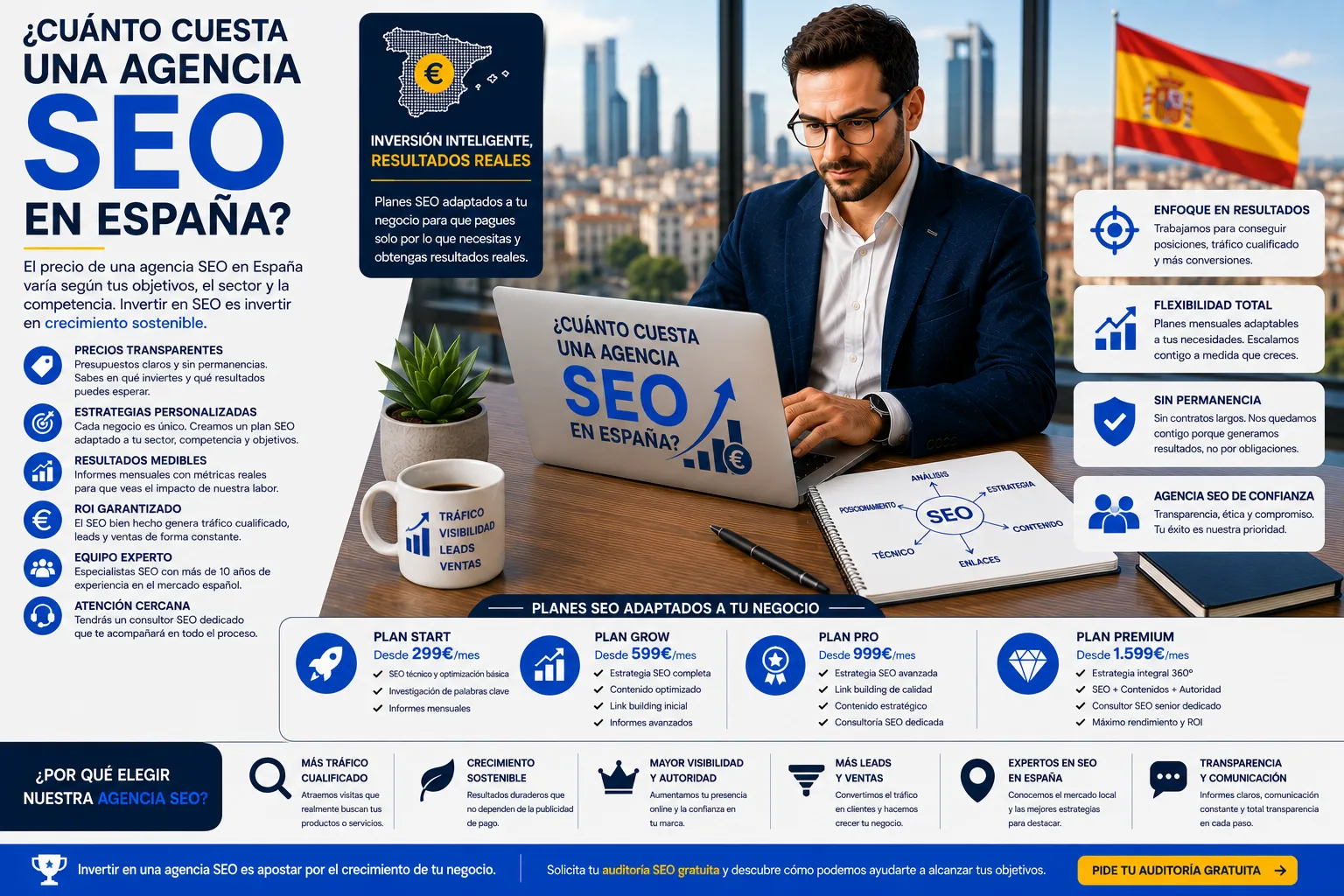 Cuanto Cuesta una Agencia SEO infografia