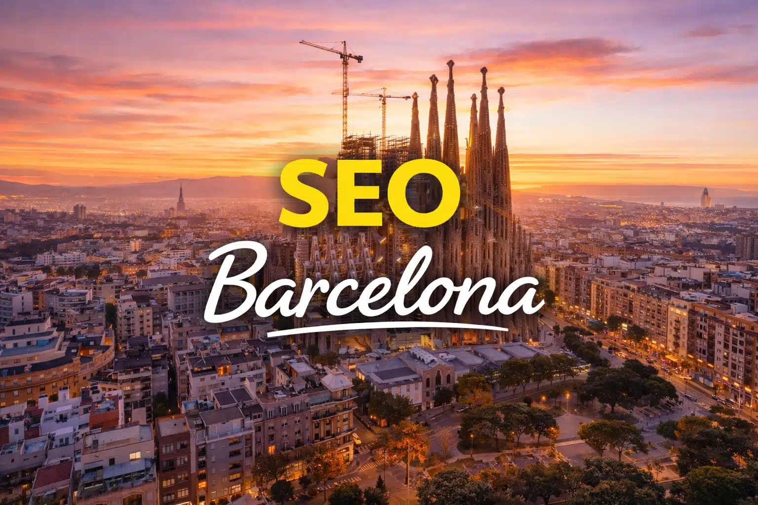 Vista aérea de Barcelona utilizada para la página de servicios SEO.