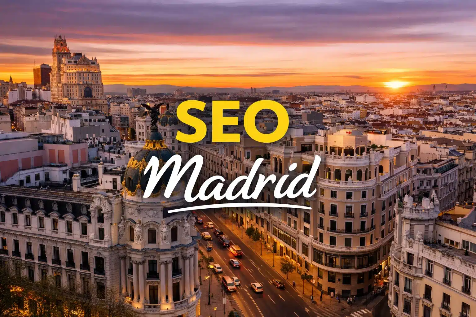 Vista aérea de Madrid utilizada para la página de servicios SEO.