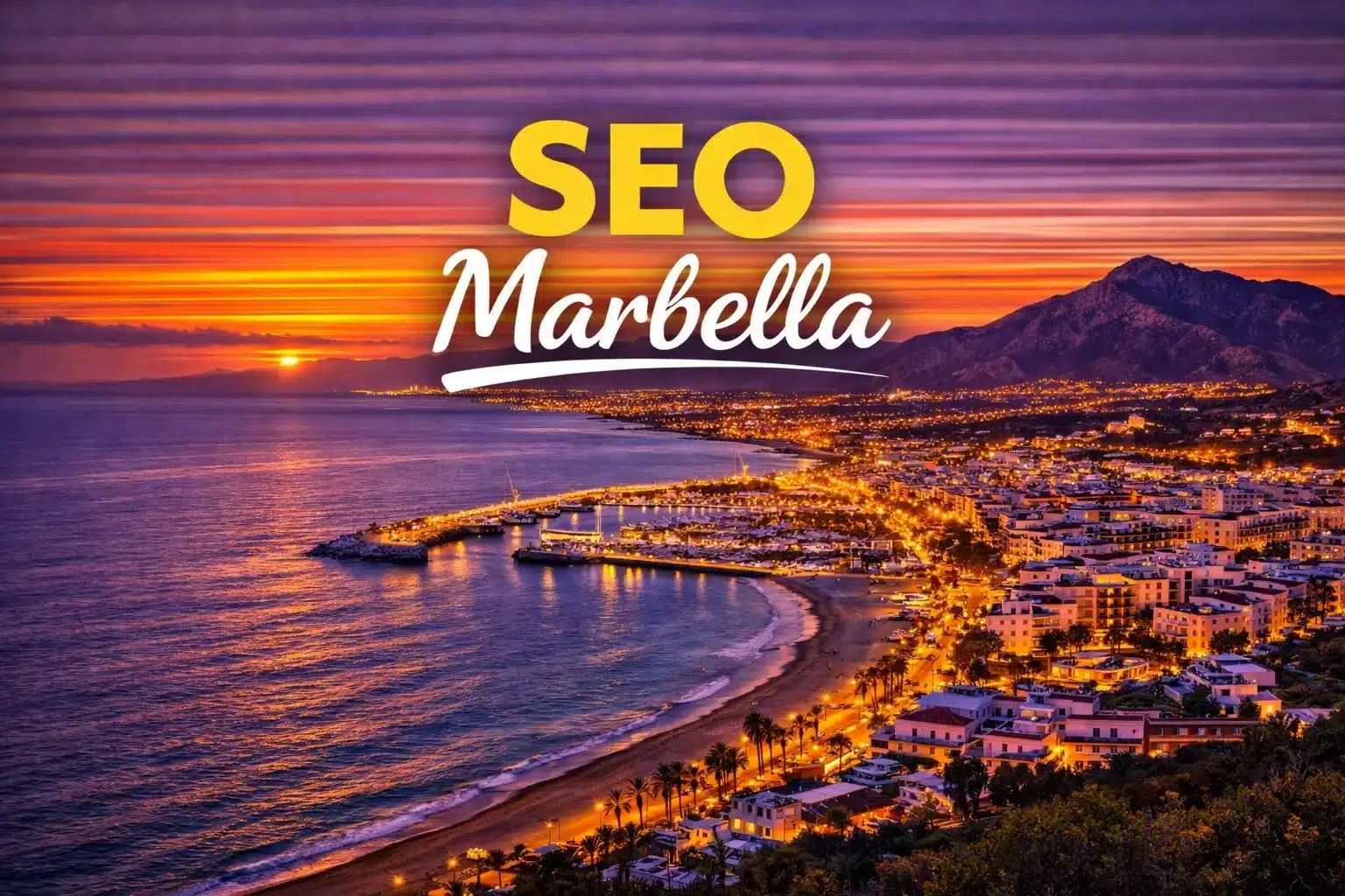 Vista aérea de Marbella utilizada para la página de servicios SEO.