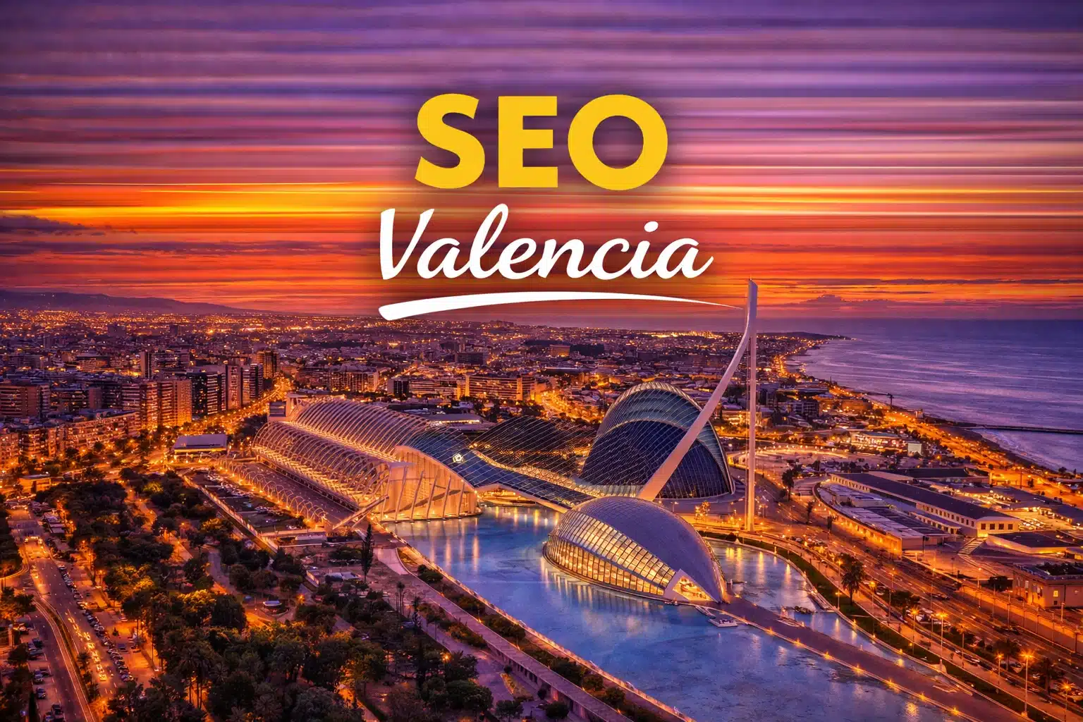 Vista aérea de Valencia utilizada para la página de servicios SEO.