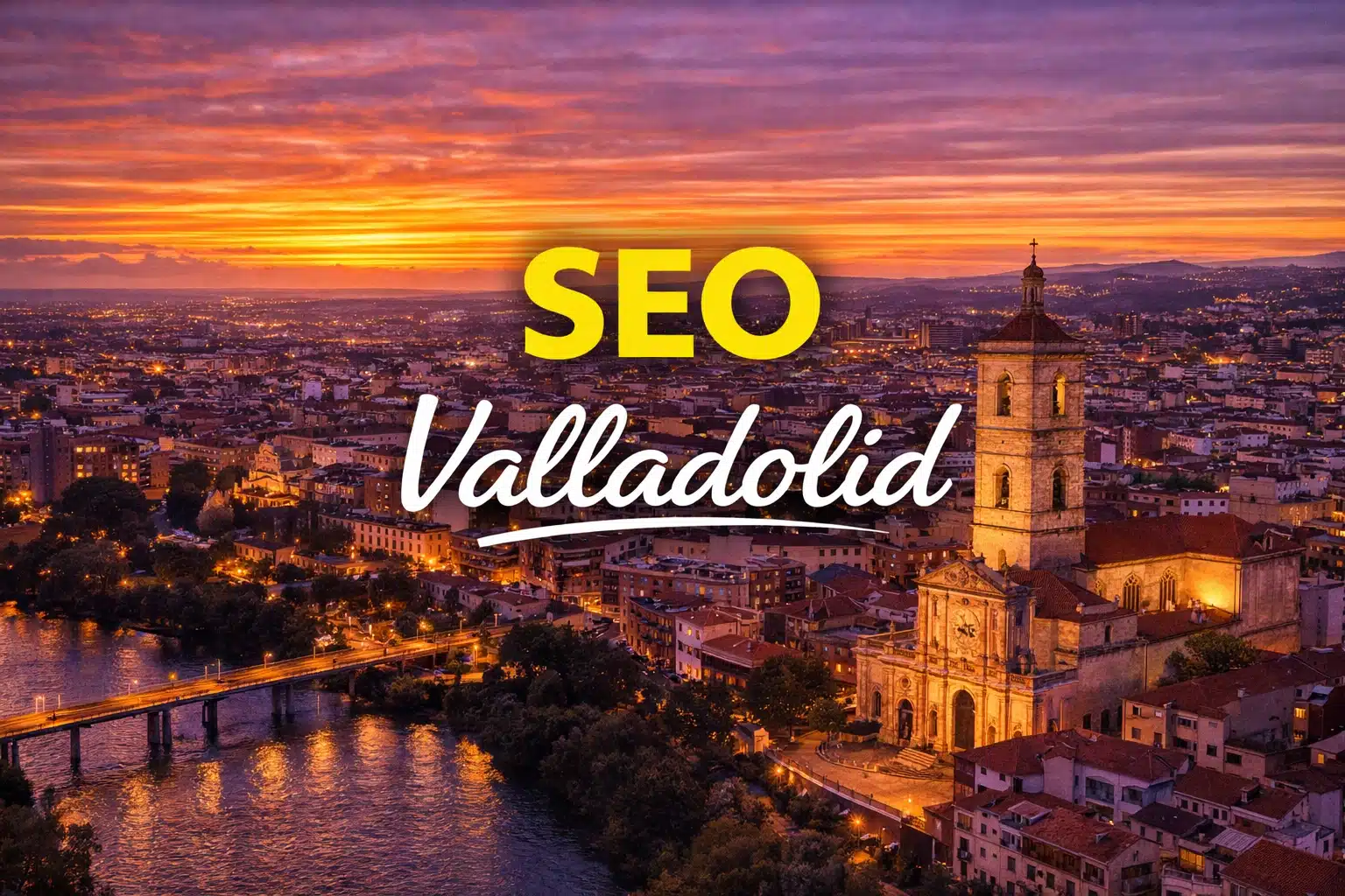 Vista aérea de Valladolid utilizada para la página de servicios SEO.