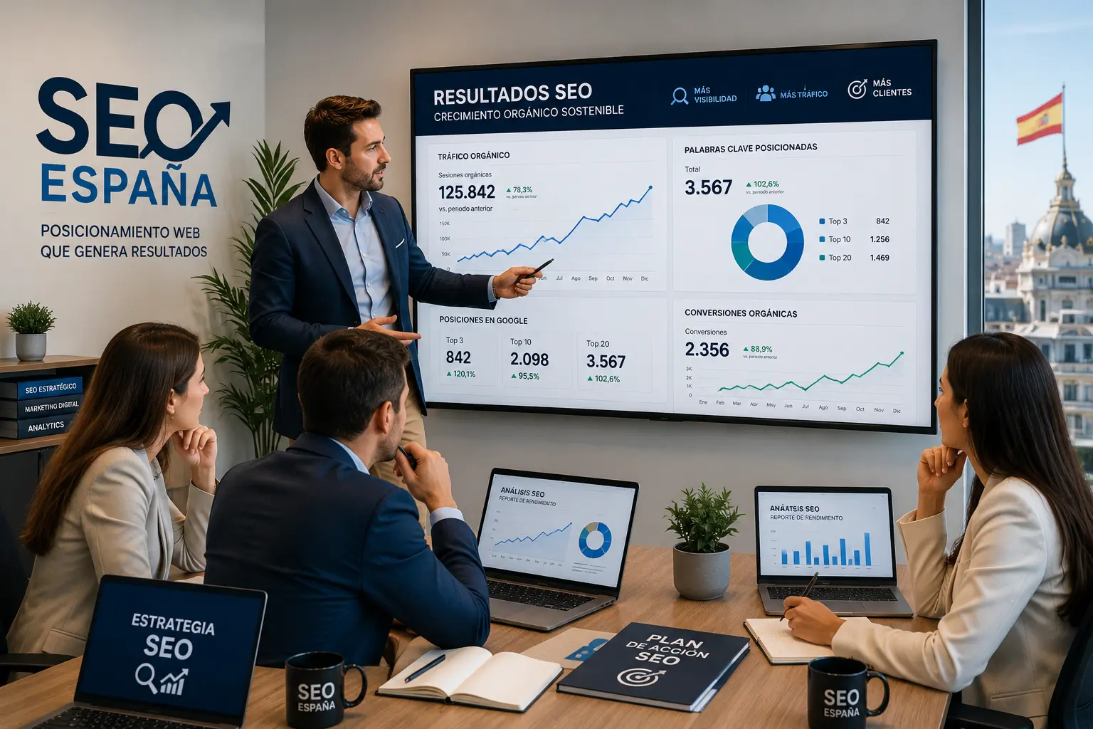 Consultoría SEO en España ayudando a empresas a mejorar su posicionamiento web, visibilidad online y resultados en Google.